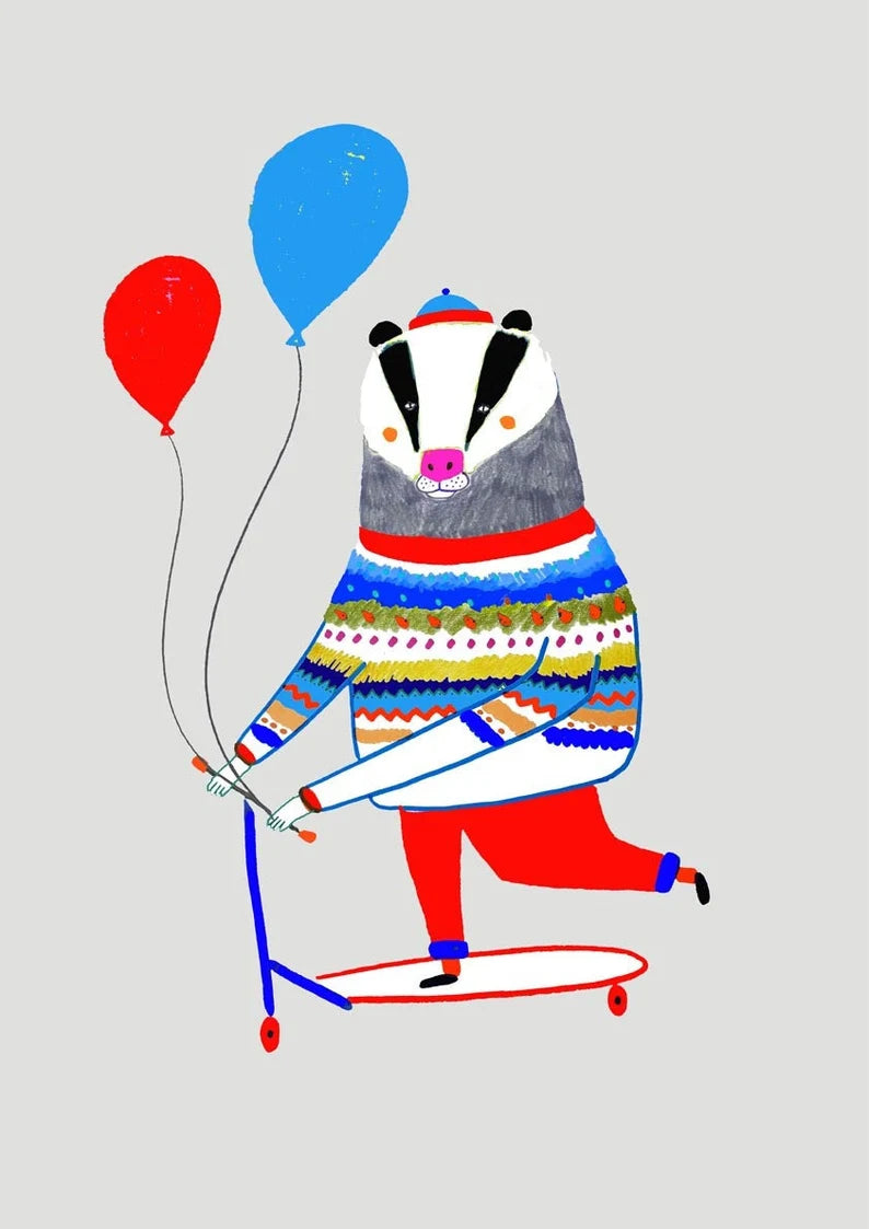 Birthday Panda A3-Fun-Little Fish Co.