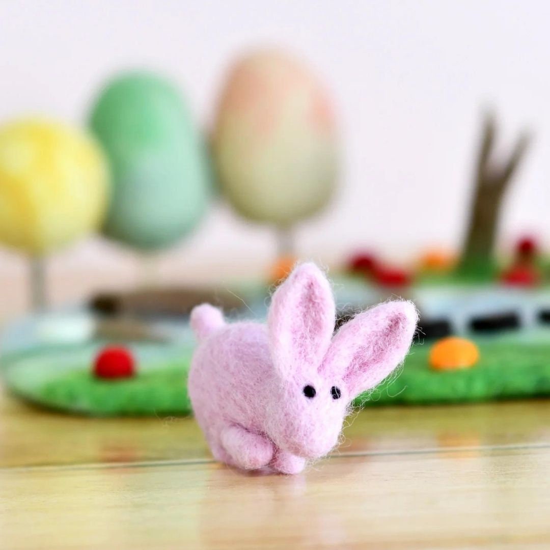 Felt Pink bunny toy-Little Fish Co.