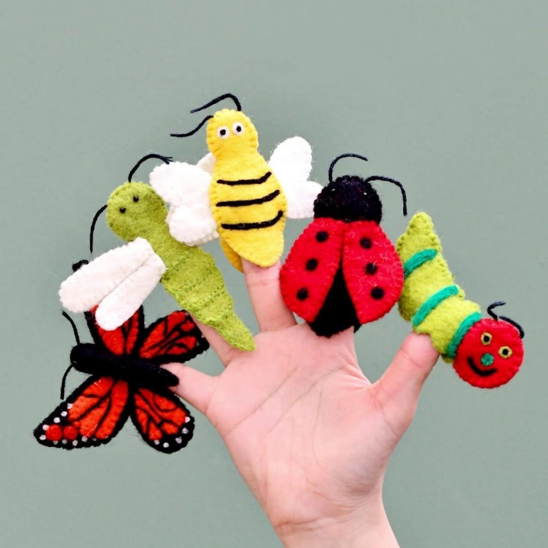 Insect and Bugs Finger Puppet Set-Little Fish Co.