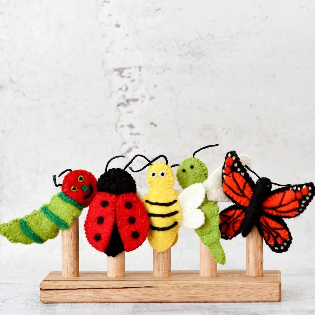 Insect and Bugs Finger Puppet Set-Little Fish Co.