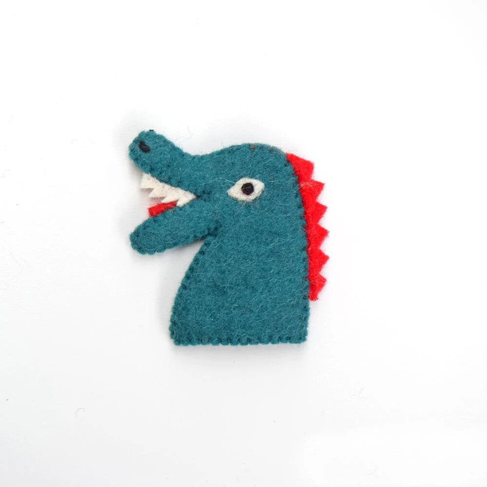 Single Felt Finger puppet Alligator-Little Fish Co.