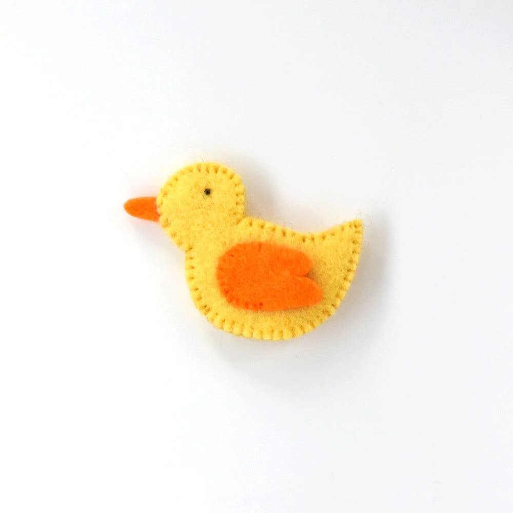 Single Felt Finger puppet Duck-Little Fish Co.