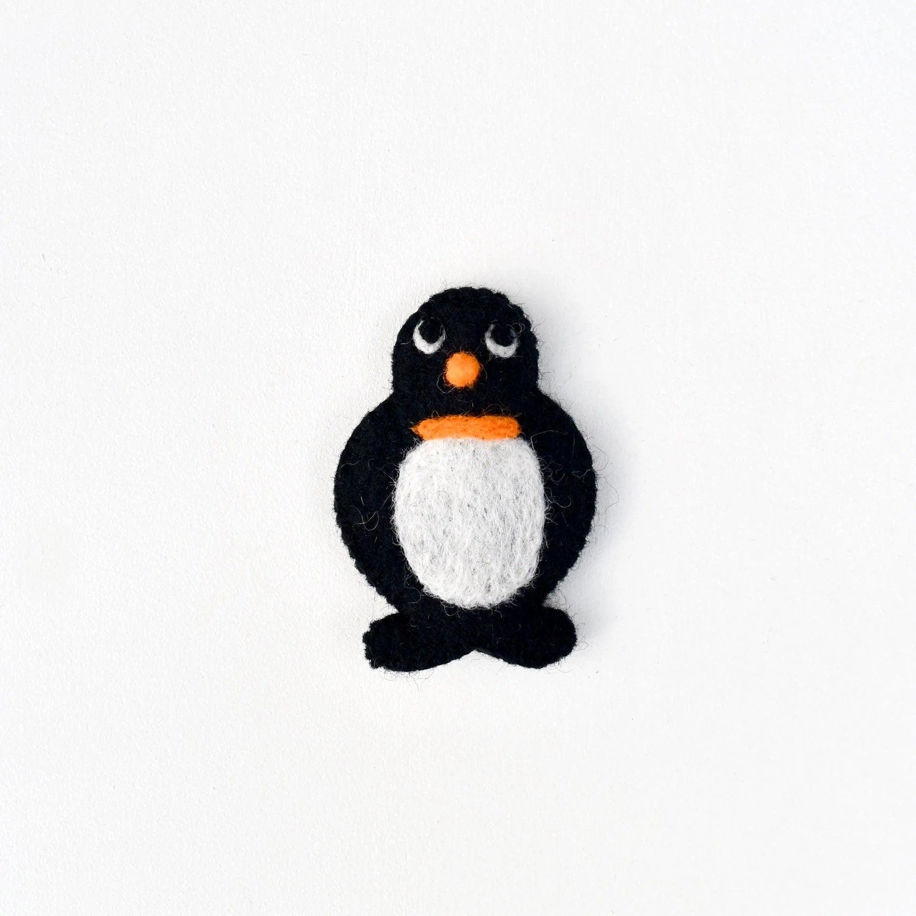 Single Felt Finger puppet Emperor Penguin-Little Fish Co.