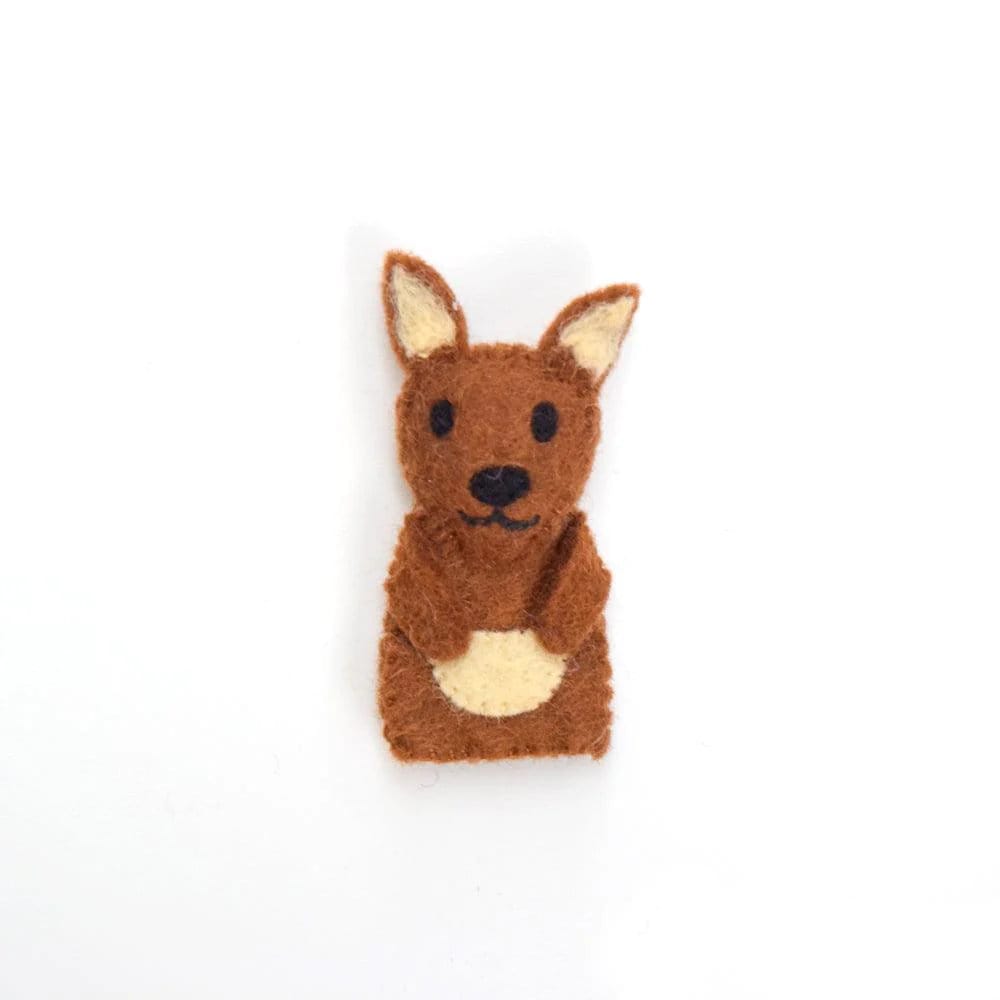 Single Felt Finger puppet Kangaroo-Little Fish Co.