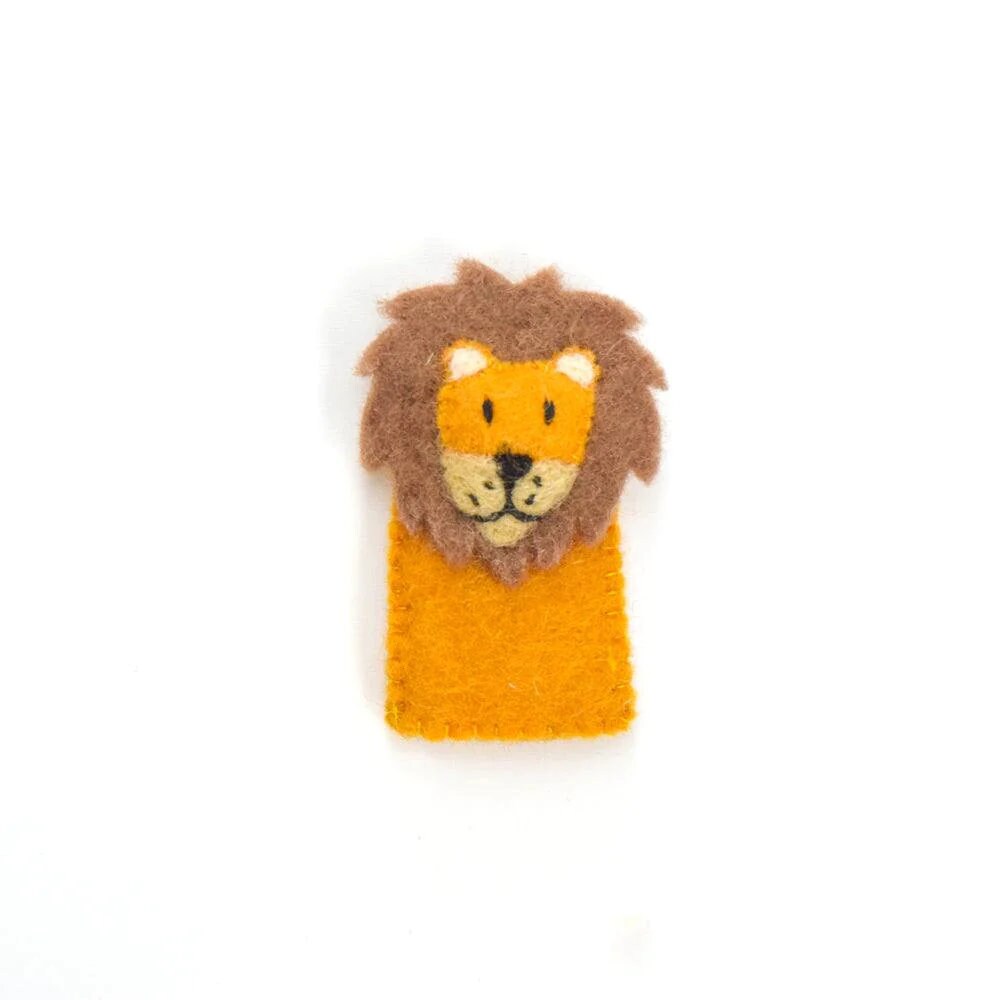 Single Felt Finger puppet Lion-Little Fish Co.