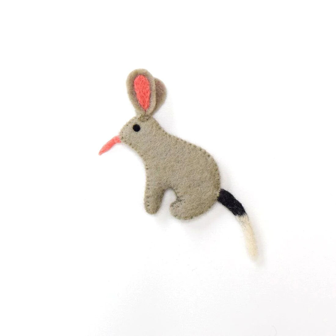 Single Felt Finger puppet Bilby-Little Fish Co.