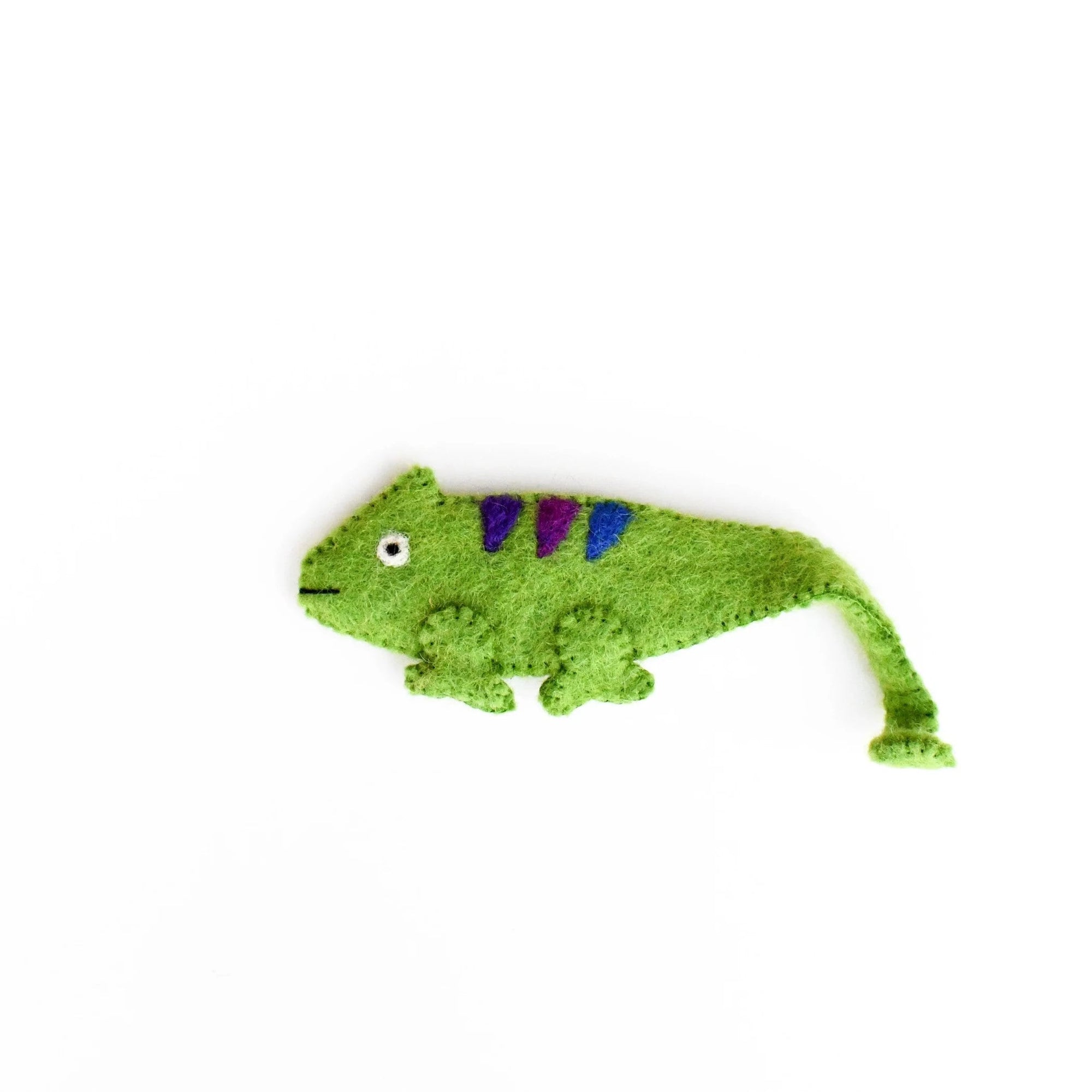 Single Felt Finger puppet Chameleon-Little Fish Co.