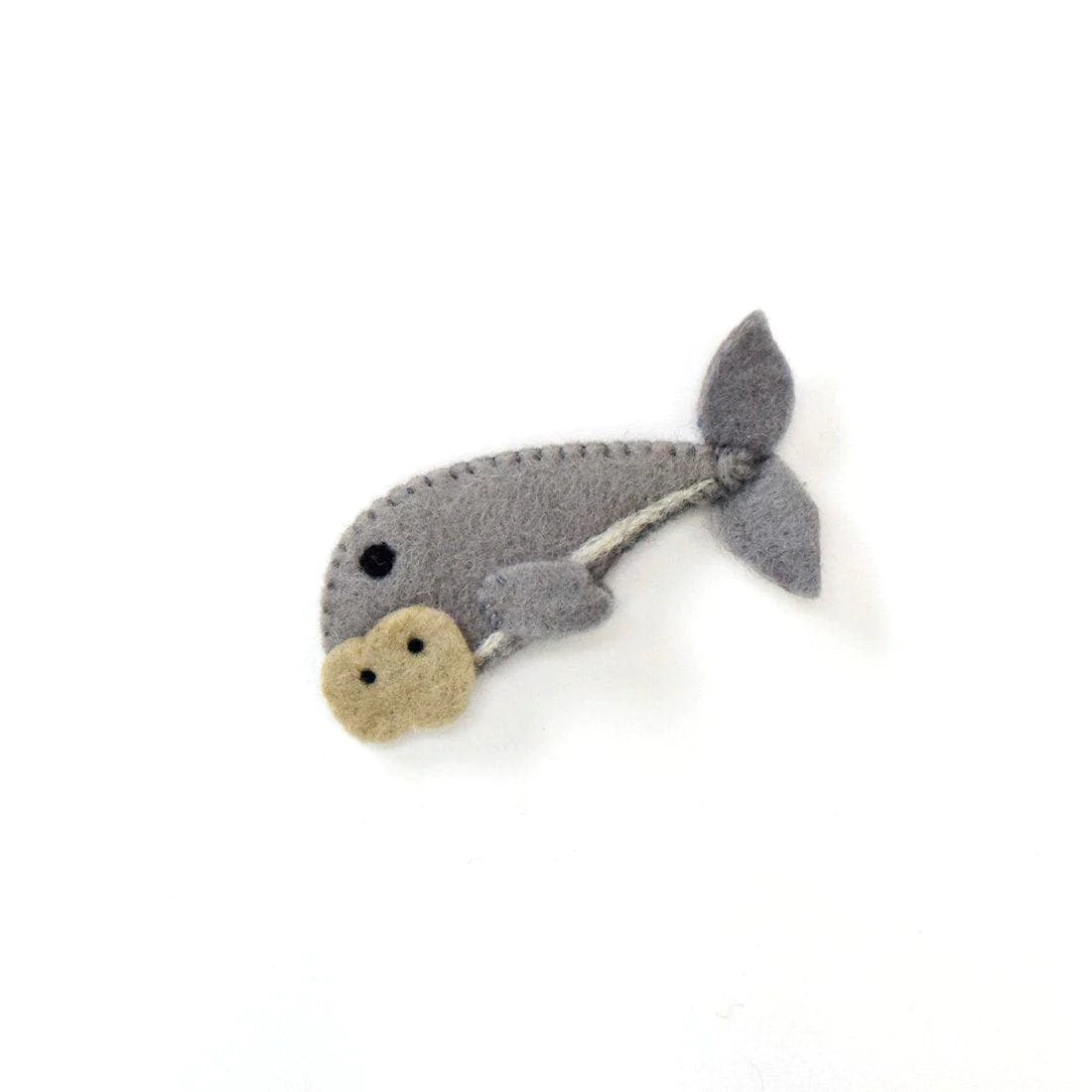 Single Felt Finger puppet Dugong-Little Fish Co.