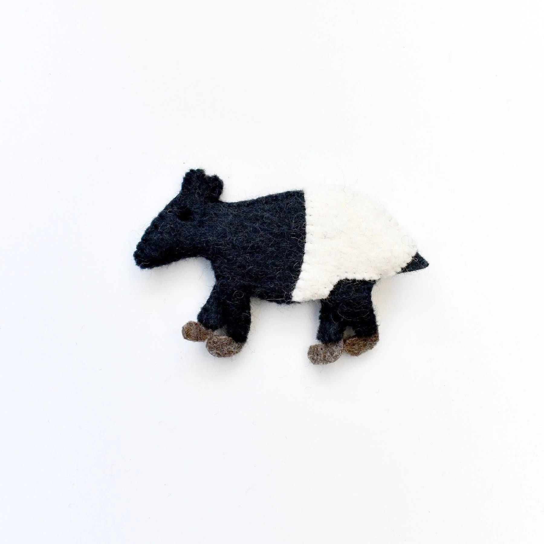 Single Felt Finger puppet Tapir-Little Fish Co.