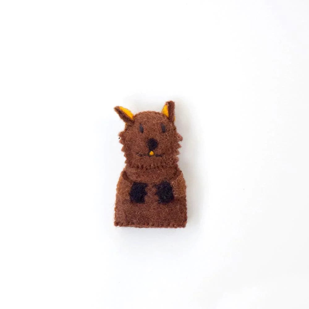 Single Felt Finger puppet Wombat-Little Fish Co.