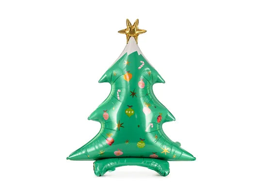 Standing foil Christmas tree balloon-Little Fish Co.