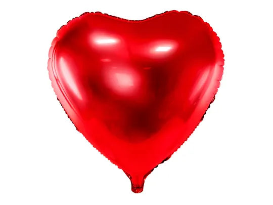 Foil Balloon heart in Red 45cm-Little Fish Co.