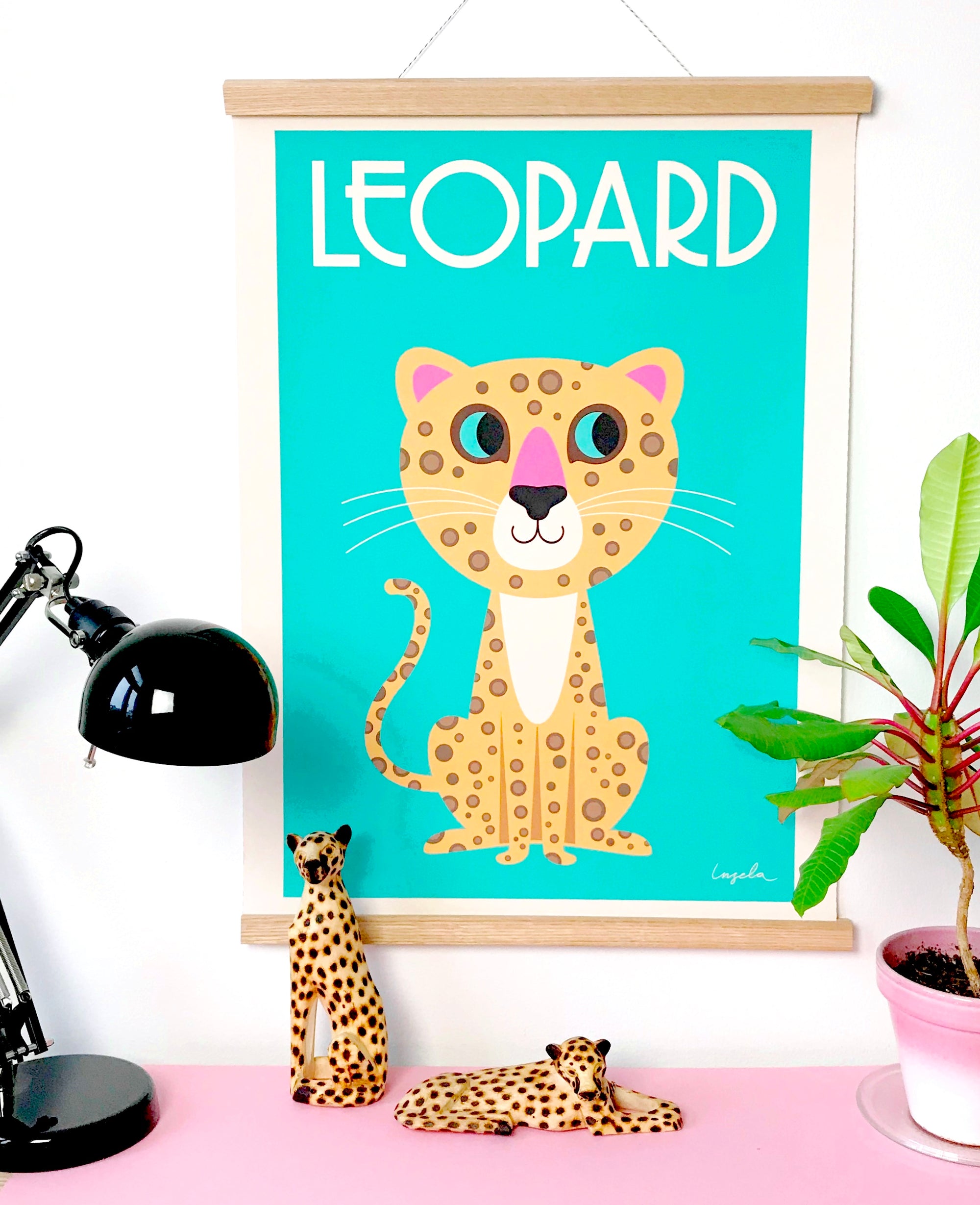 Leopard Poster-Art-Little Fish Co.