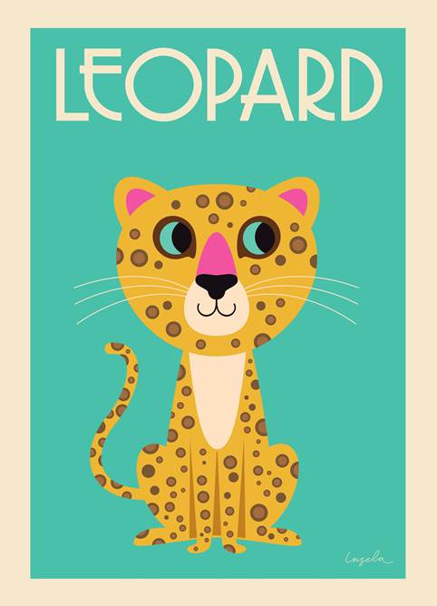 Leopard Poster-Art-Little Fish Co.