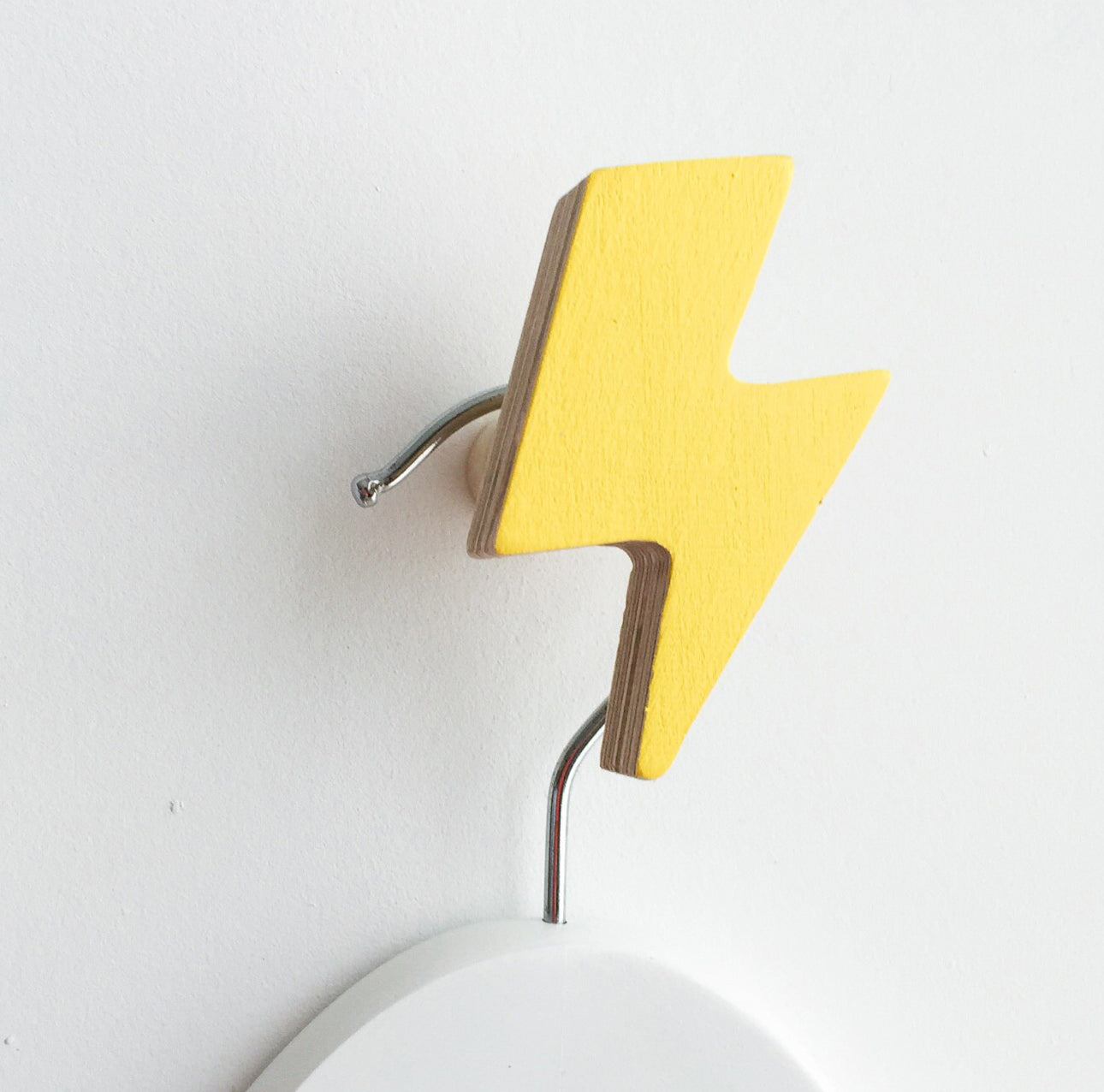 Lightening Bolt Wall Hook-Wall Hooks-Little Fish Co.