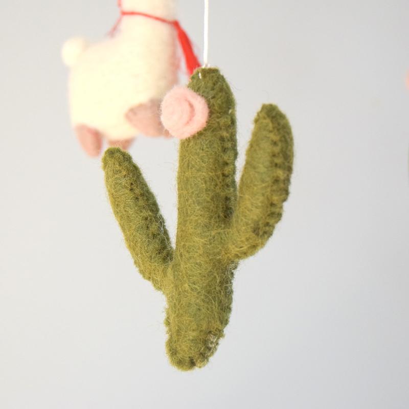 Llamas and Cactus Nursery Mobile-Fun-Little Fish Co.