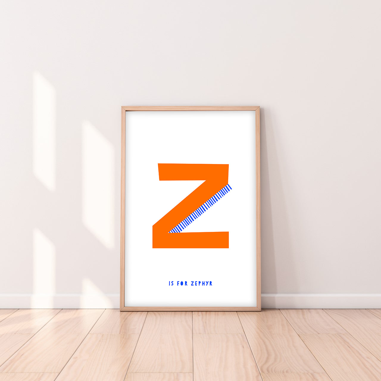 Sweet letter Z print orange-Little Fish Co.