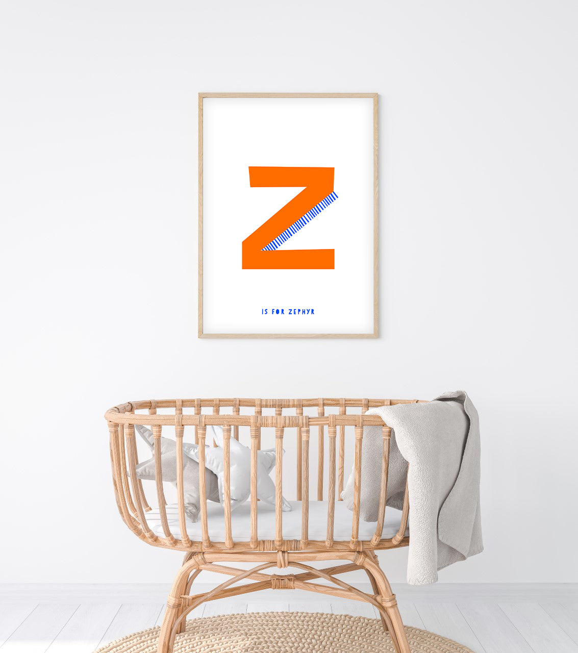 Sweet letter Z print orange-Little Fish Co.