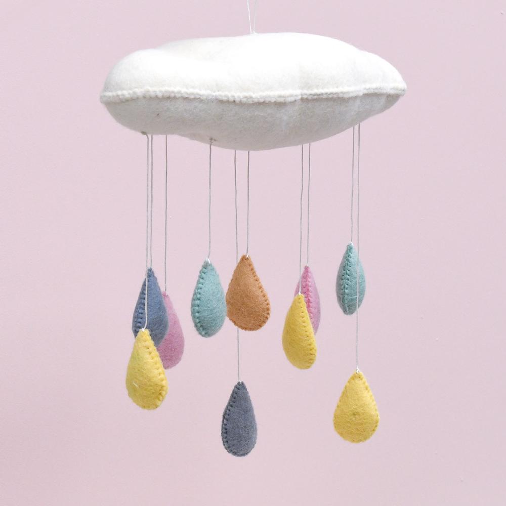 Cloud Mobile with Raindrops-Fun-Little Fish Co.