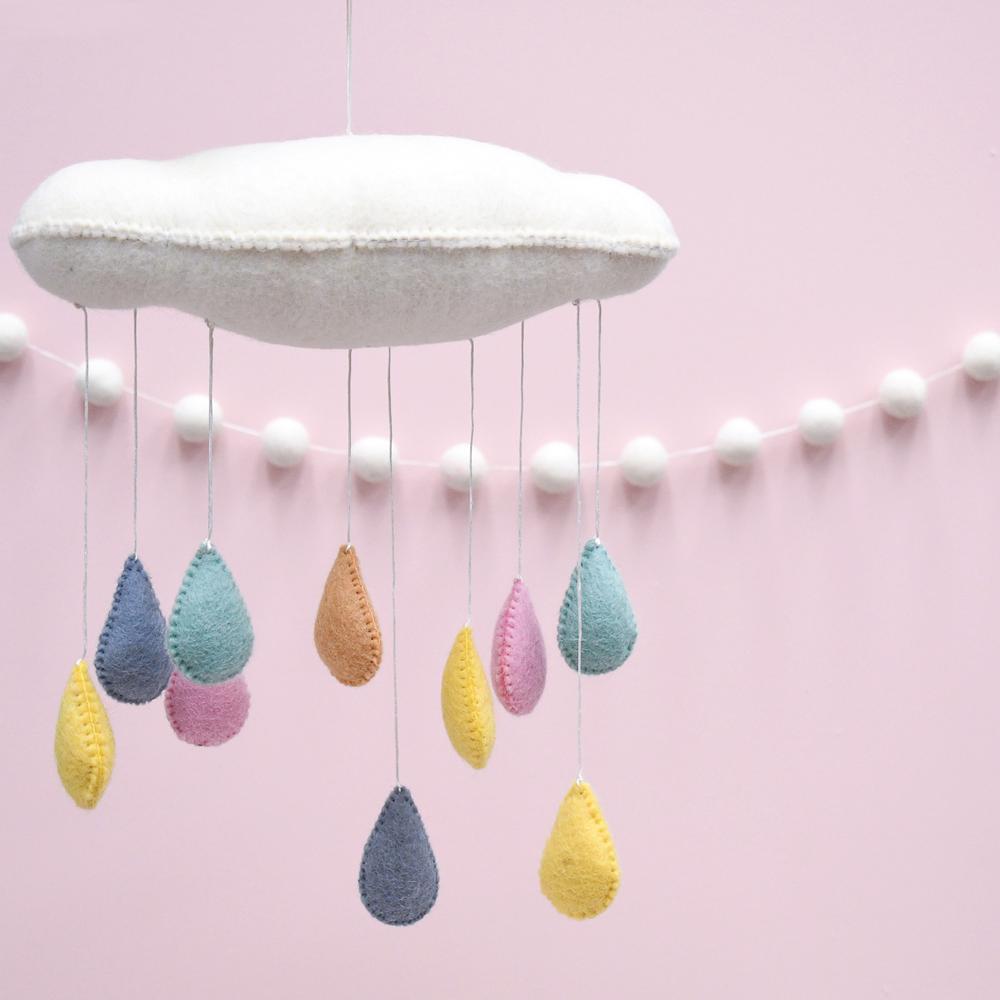 Cloud Mobile with Raindrops-Fun-Little Fish Co.