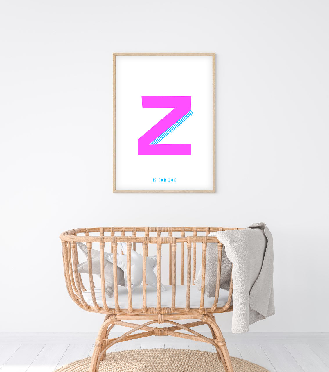Sweet letter Z print pink-Little Fish Co.