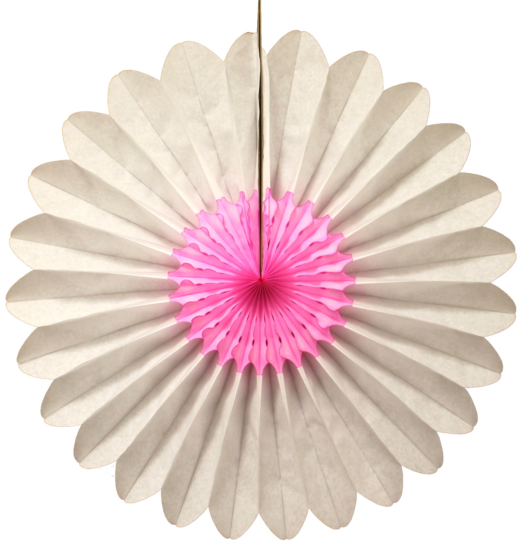 Flower fan - 18 inch White / Pink-Fun-Little Fish Co.