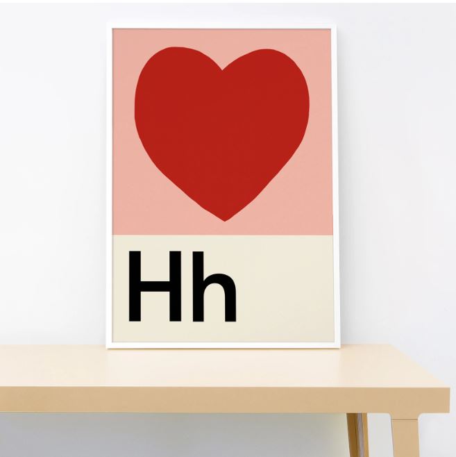 H is for Heart-Little Fish Co.