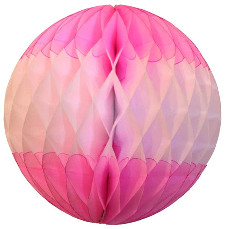 Honeycomb ball decoration two tone ( 30cm) Vintage / Pink-Fun-Little Fish Co.