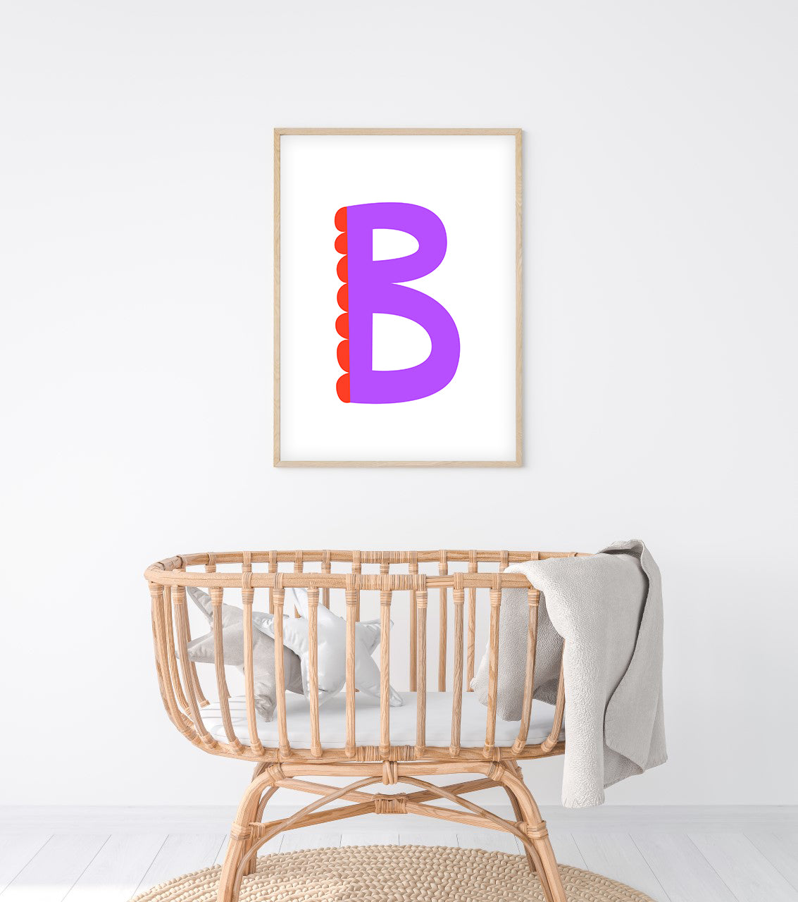 Sweet letter B print purple-Little Fish Co.