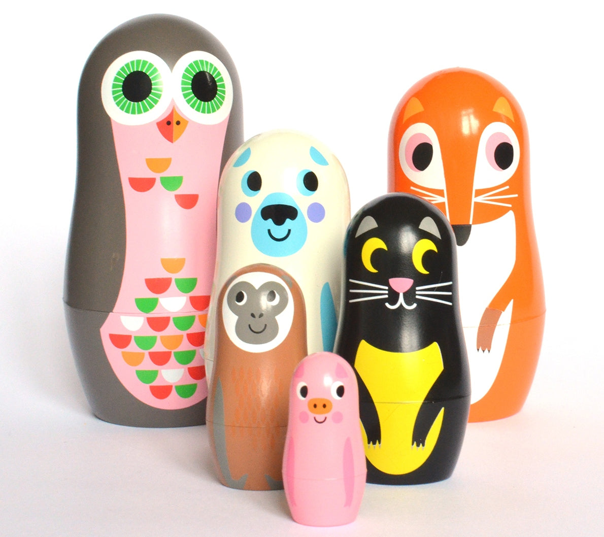 Matryoshka Nesting Animals 2-Top 30 Decor-Little Fish Co.