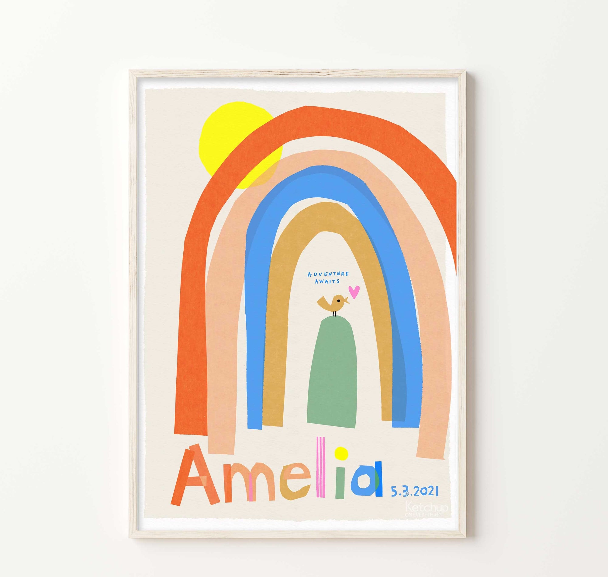 Personalised Rainbow Print-Little Fish Co.