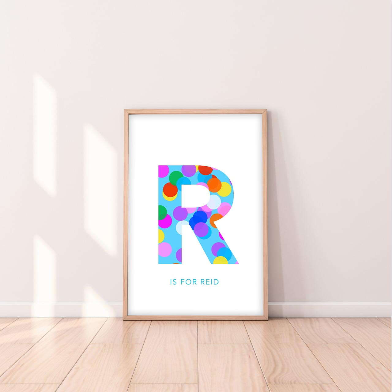 R Confetti Letter-Art-Little Fish Co.