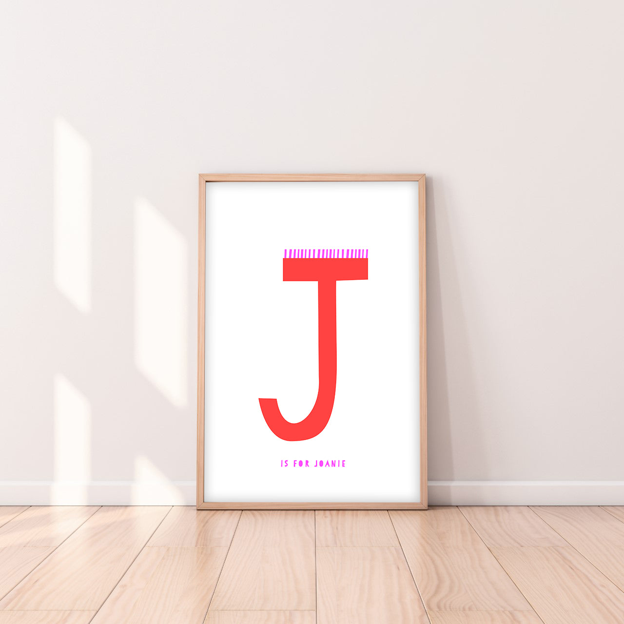 Sweet letter J print Red-Little Fish Co.