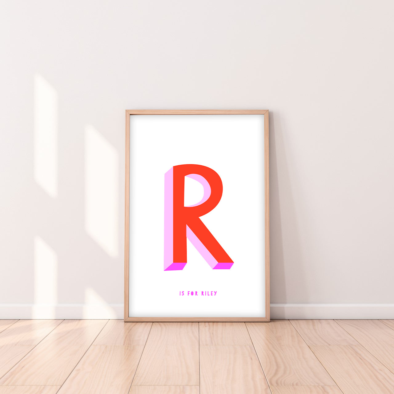 Sweet letter R print red-Little Fish Co.