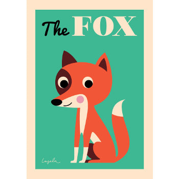 Fox Leopard Poster-Art-Little Fish Co.