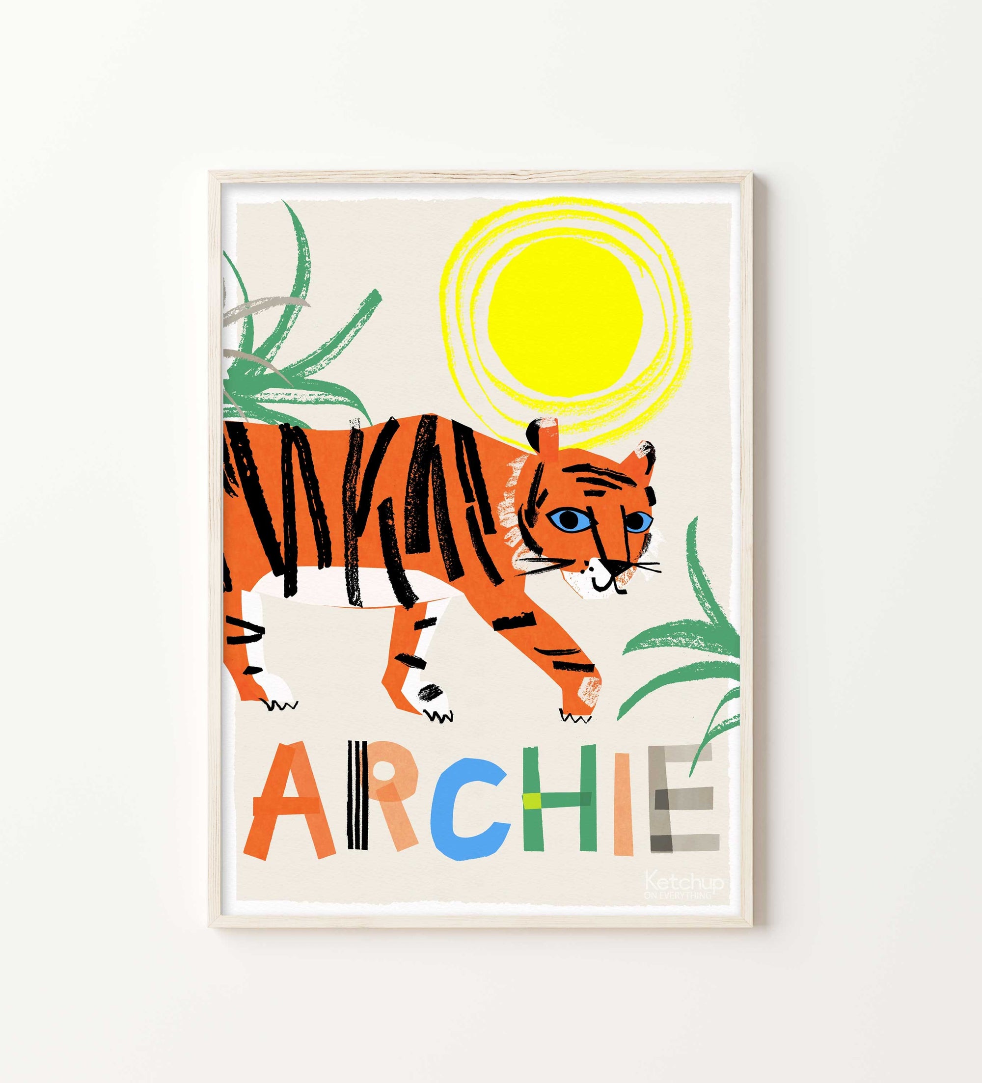 Personalised Tiger Print-Little Fish Co.