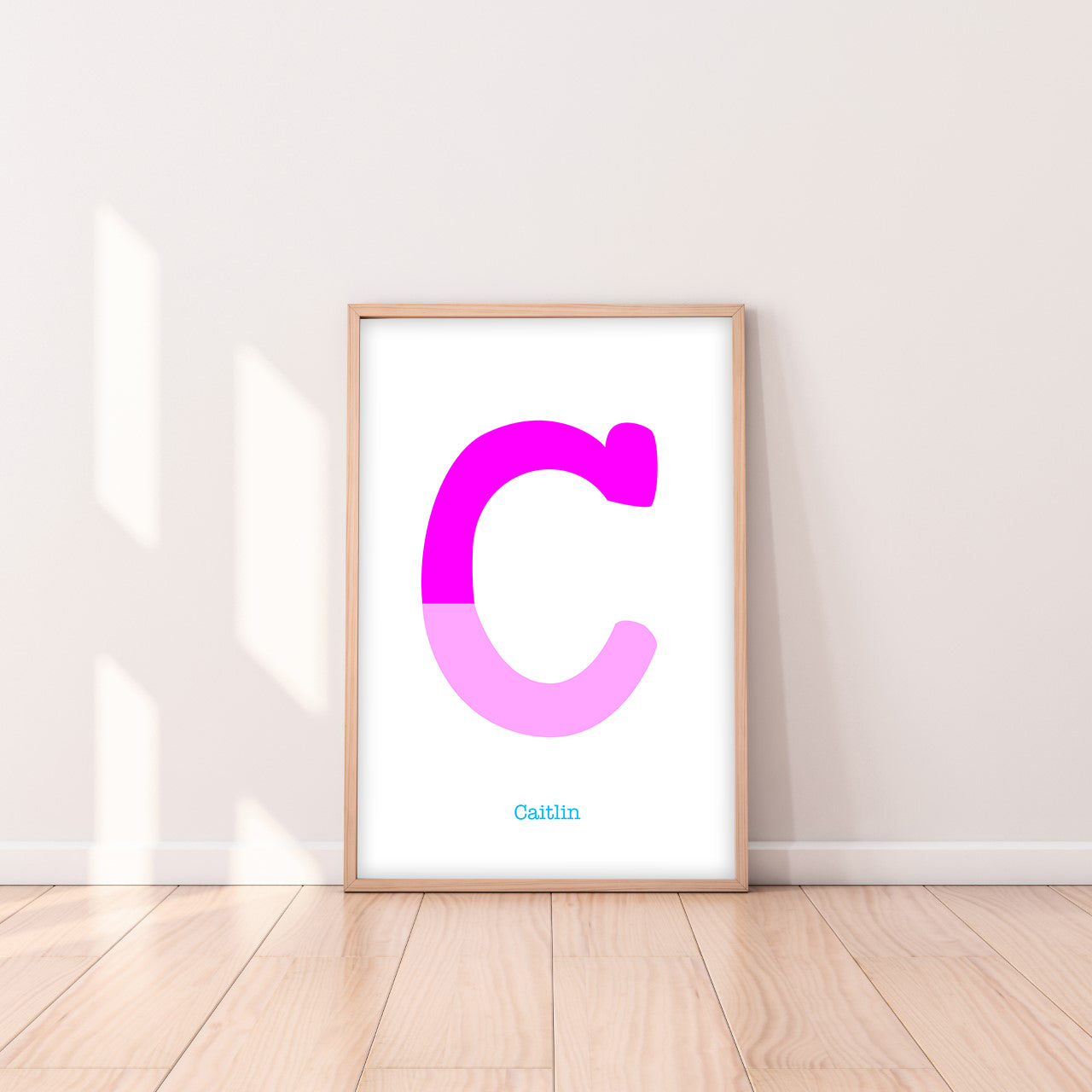 Two Tone Letter C Print-Art-Little Fish Co.