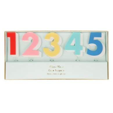 Rainbow Number Acrylic toppers-Fun-Little Fish Co.