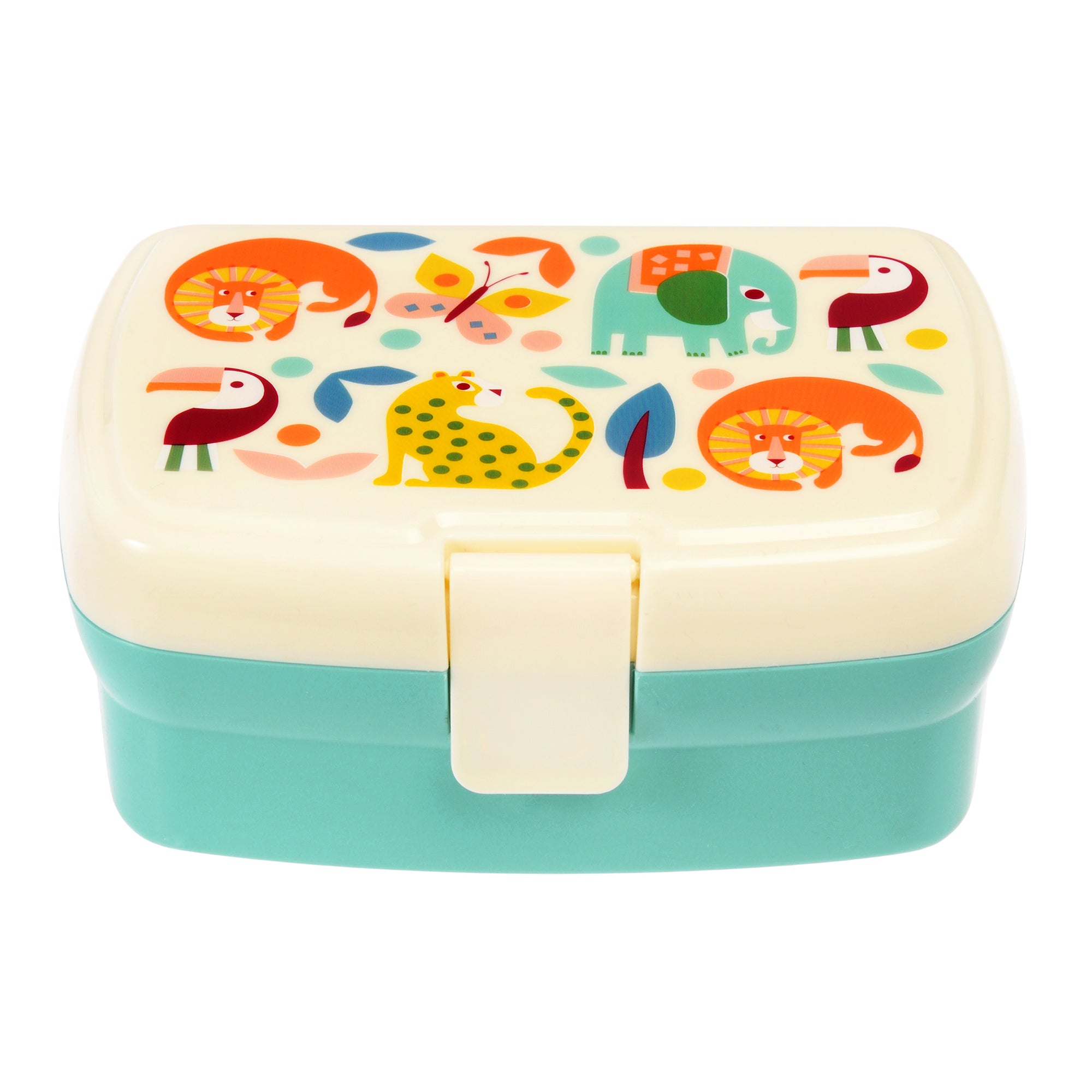 Rex box with tray - Wild wonders-Lunch Boxes & Totes-Little Fish Co.
