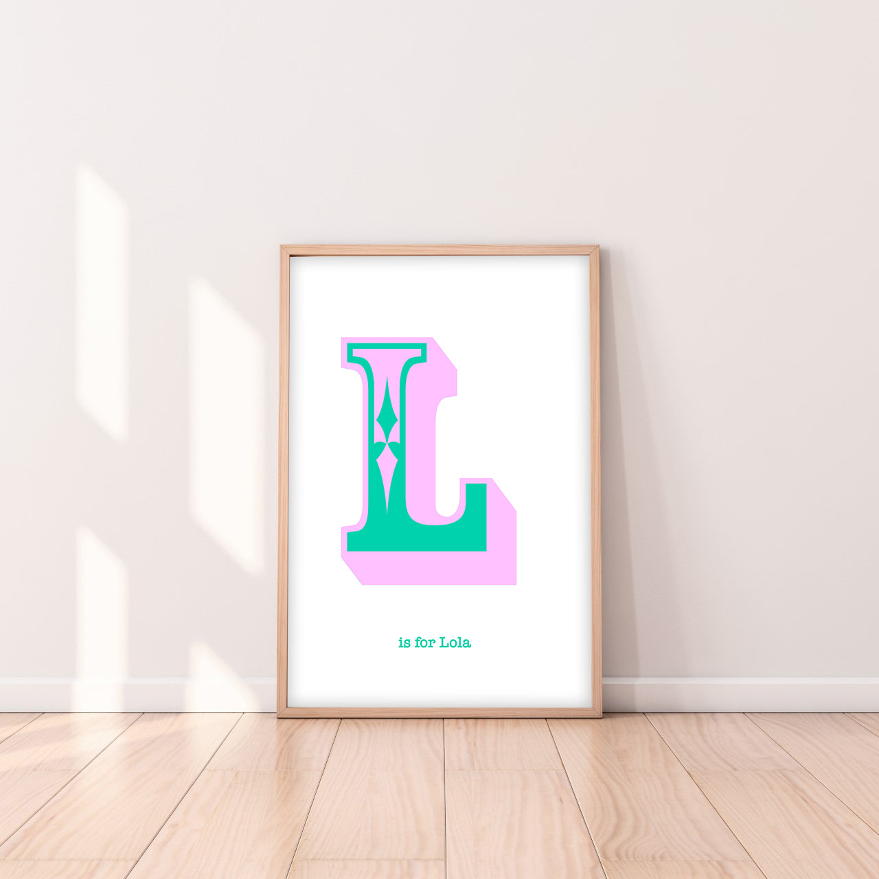 Western Lilac Letter L Print-Art-Little Fish Co.