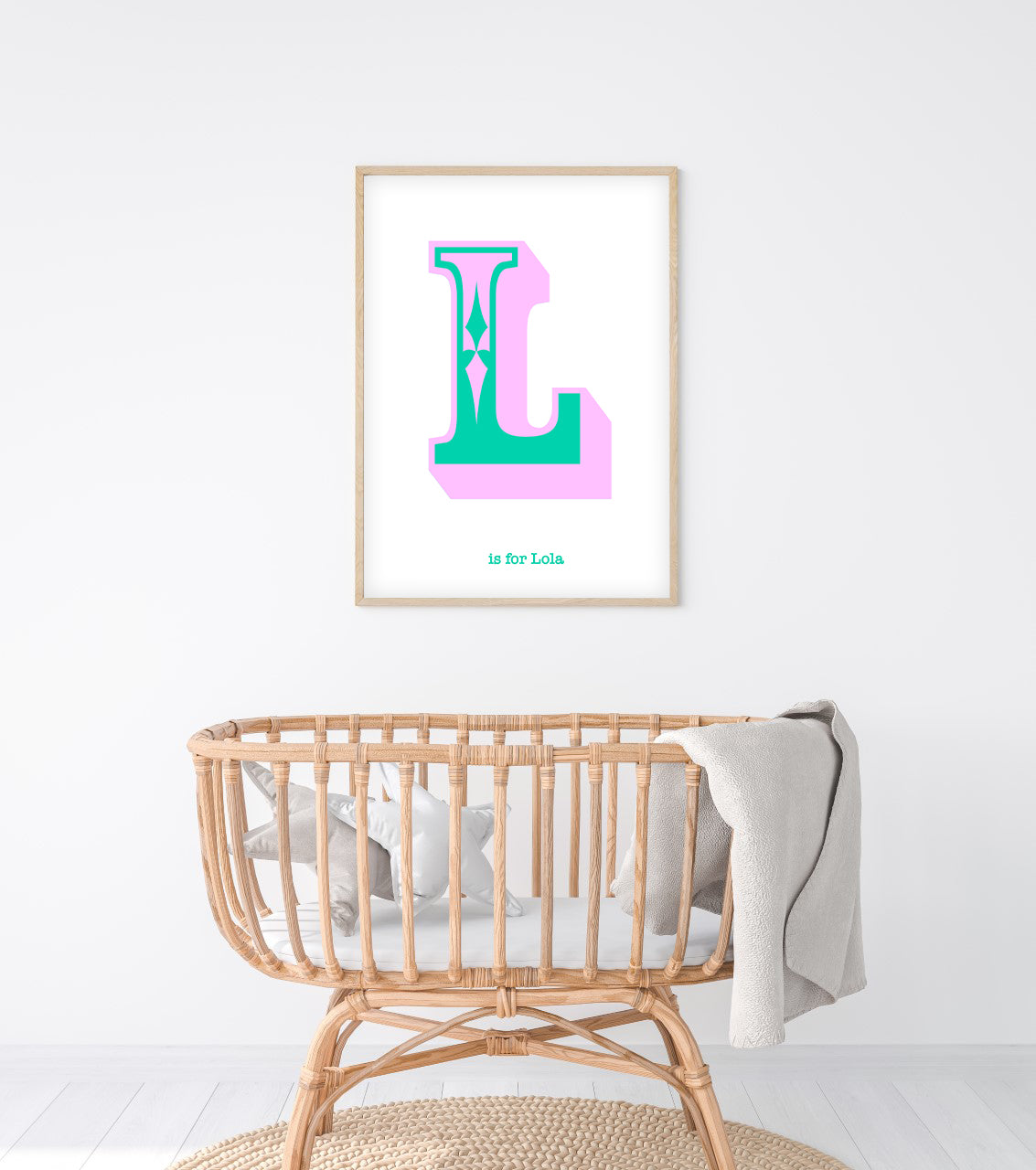 Western Lilac Letter L Print-Art-Little Fish Co.