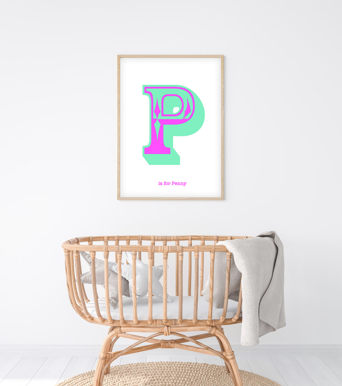 Western Mint Letter P Print-Art-Little Fish Co.