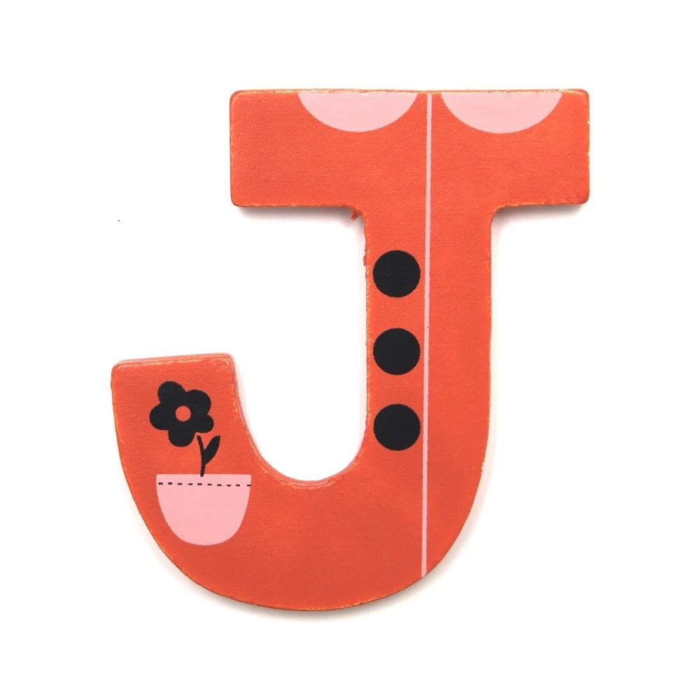 Letter J - Wooden Letter-Little Fish Co.