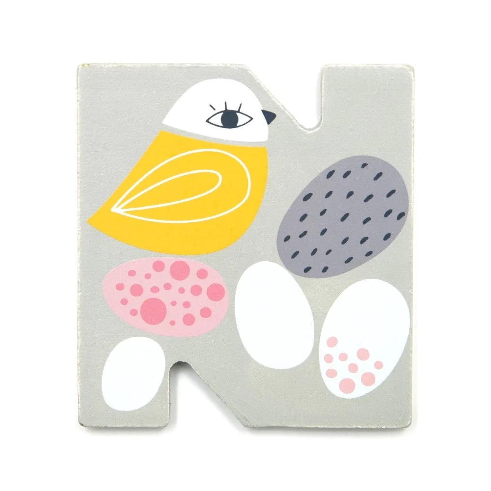 Letter N - Wooden Letter-Little Fish Co.