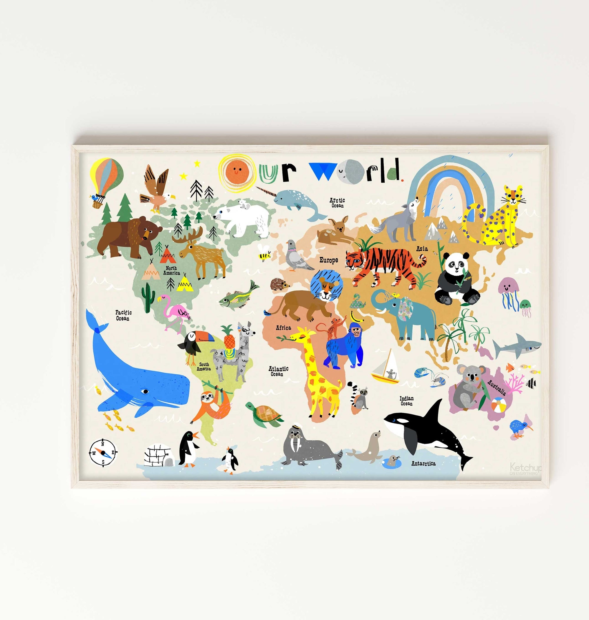 Our world print-Little Fish Co.