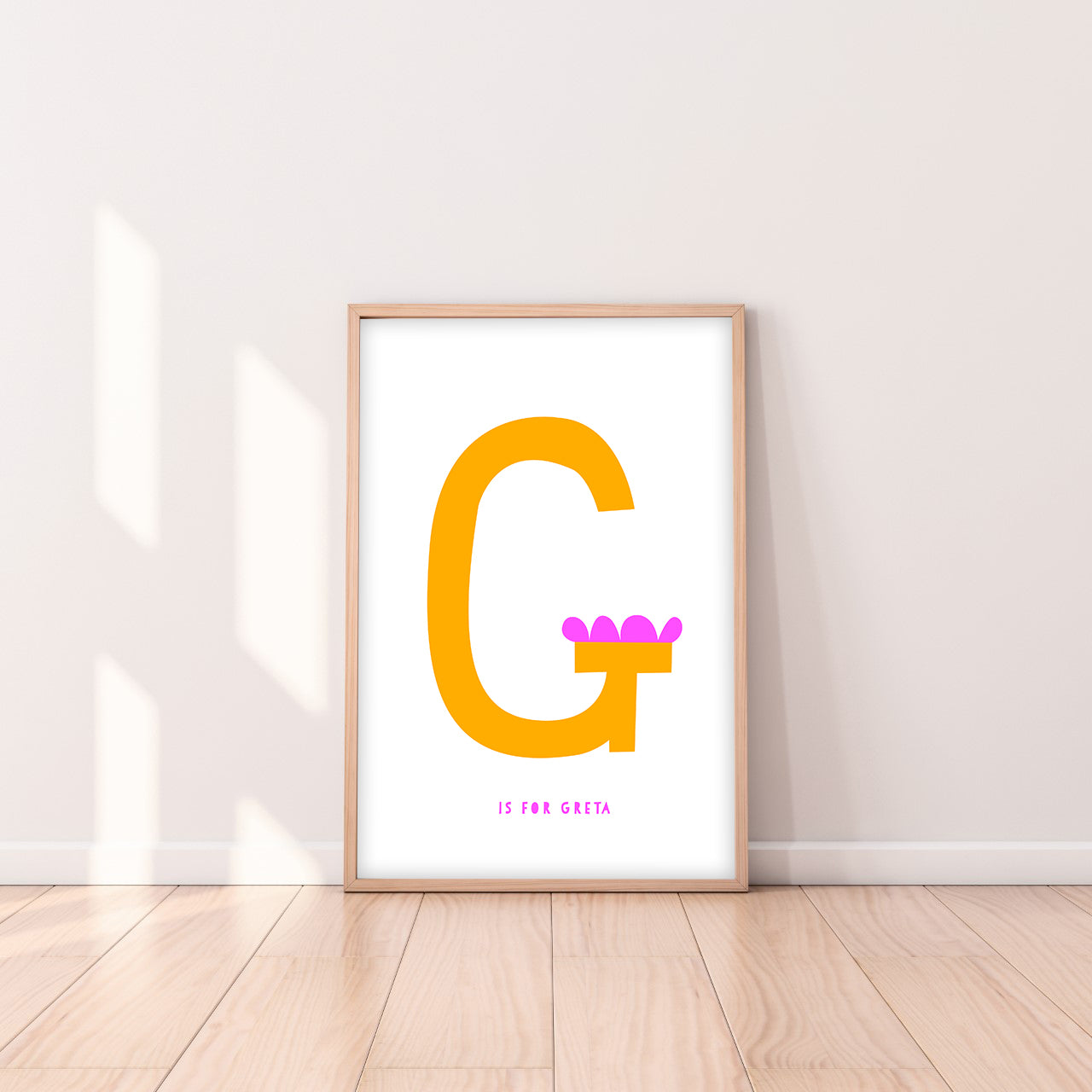 Sweet letter G print Gold-Little Fish Co.