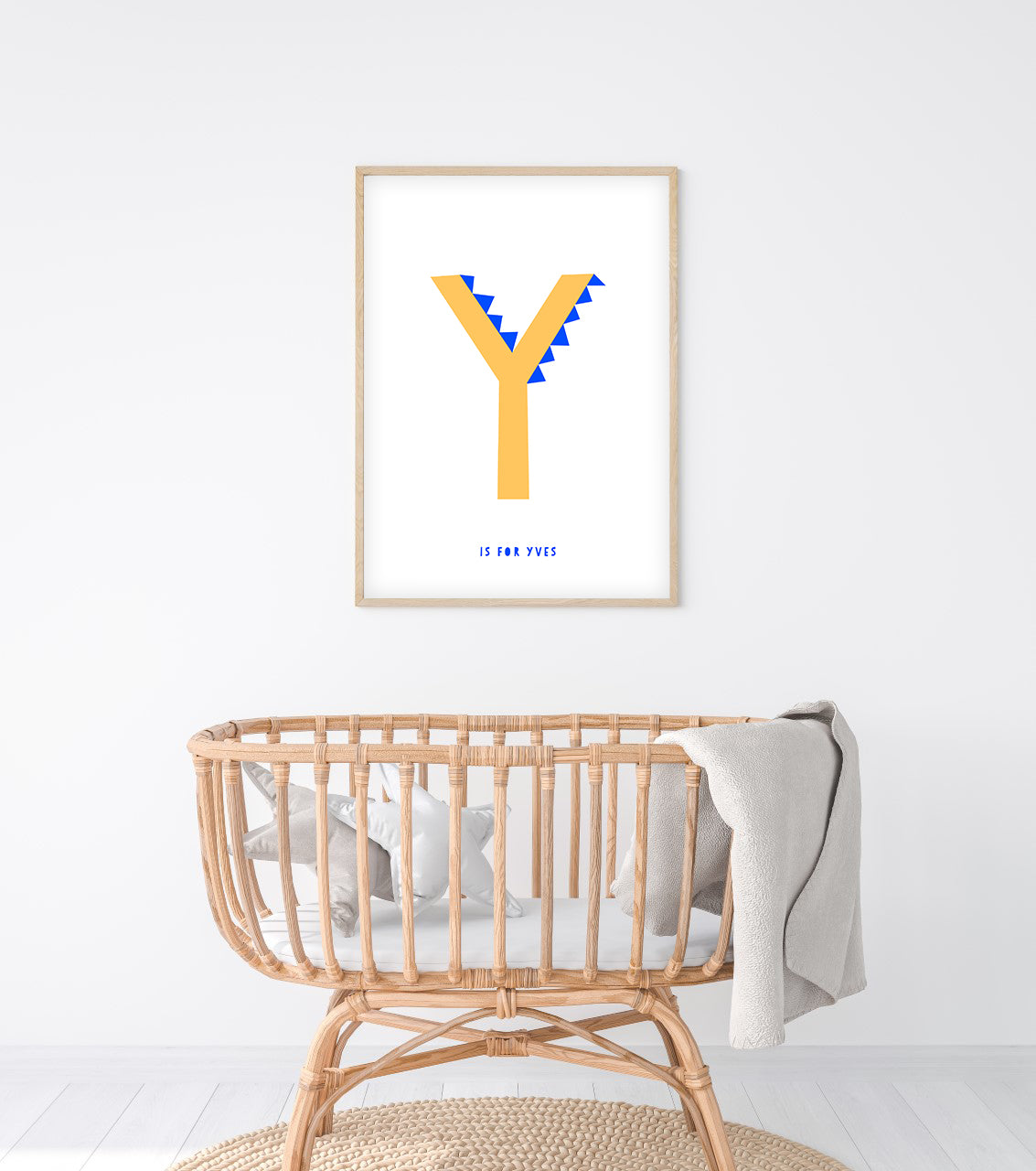 Sweet letter Y print yellow-Little Fish Co.